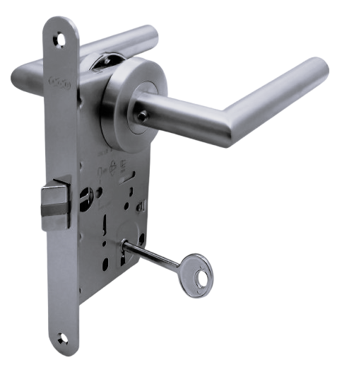 LLAVE SAN PEDRO: Par de Manillas 809 Cerradura AGB (Italia)