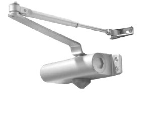 CIERRAPUERTAS HIDRÁULICO MOD. 712 PLATA 45 KG (ASIA) TRAFICO MEDIO/BAJO (Venta hasta agotar stock)