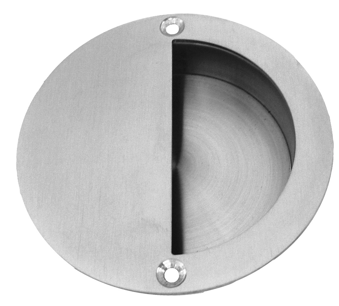 CORREDERA-TIRADOR I-801 SIN PERFORACIÓN ACERO INOX (ASIA)